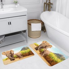 Rovigo Home Dijital Baskılı 2'li Banyo Paspas Takımı RVG5084
