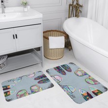 Rovigo Home Dijital Baskılı 2'li Banyo Paspas Takımı RVG5127
