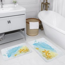 Rovigo Home Dijital Baskılı 2'li Banyo Paspas Takımı RVG5130