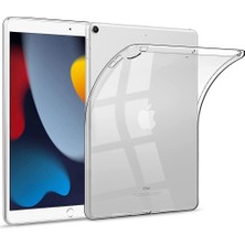 Case 4U Apple iPad 10.2 2021 (9.Nesil) Kılıf Darbe Emici Süper Silikon Arka Kapak Şeffaf