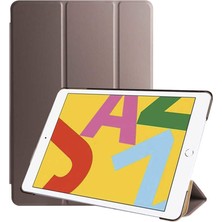 Case 4U Apple iPad 10.2 2021 (9.Nesil) Kılıf Smart Cover Katlanabilir Standlı Tablet Akıllı Kapak Altın