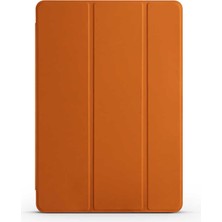 Case 4U Apple iPad 10.2 2021 (9.Nesil) Kılıf Smart Cover Katlanabilir Standlı Tablet Akıllı Kapak Kırmızı