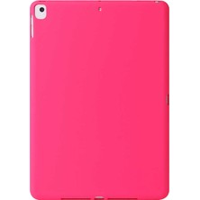 Case 4U Apple iPad 10.2 2021 (9.Nesil) Kılıf Yumuşak Premier Sky Silikon Tablet Arka Kapak Pembe