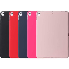 Case 4U Apple iPad 10.2 2021 (9.Nesil) Kılıf Yumuşak Premier Sky Silikon Tablet Arka Kapak Pembe