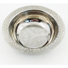 Roofdepo Paslanmaz Çelik Işlemeli Kase 15CM