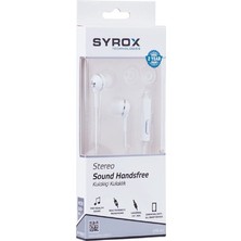 Syrox K1 Mikrofonlu Stereo Kablolu Kulaklık