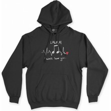 Cix Cix Lalala Siyah Kapşonlu Sweatshirt Hoodie