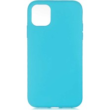 Case 4U Apple iPhone 11 Kılıf 3D Kamera Korumalı İçi Kadife Lansman Yumuşak Silikon Turkuaz