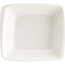 Bonna Porselen Moove Beyaz Çukur Tabak 19*17 cm 2'li