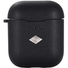 Case 4U Apple Airpods Kılıf Mat Esnek Airbag 19 Siyah