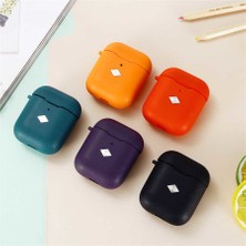 Case 4U Apple Airpods Kılıf Mat Esnek Airbag 19 Koyu Mor