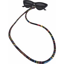 Curly Accessories Deri Çok Renkli Gözlük Ipi - Maske Askısı