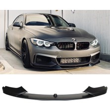 MKG Bmw F32 4 Serisi M Ön Lip Ön Tampon Eki 4 Prç. 2014 - 2019 Piona Black