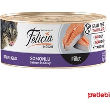 Felicia Tahılsız Somonlu Kısırlaştırılmış Kedi Konservesi 85GR