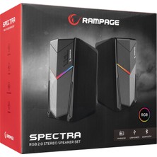 Rampage Rms-X7 Spectra Bluetooth Fmli Rgb Işıklı Multimedia Gaming Oyuncu 2.0 Speaker