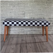 Zeen Concept Retro Bench Puf Dama Desenli