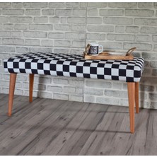 Zeen Concept Retro Bench Puf Dama Desenli