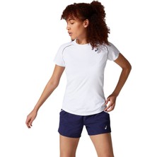 Asics COURT W PIPING SS Kadın Beyaz Tshirt - 2042A157-100