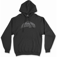 Cix Cix Yeşil Adventure Siyah Kapşonlu Sweatshirt Hoodie