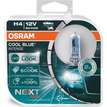 Osram H4 Cool Blue Intense Next Gen 5000K Beyaz Işık 2'li