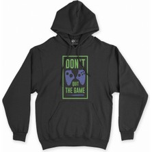 Cix Cix Yeşil Don't Quit The Game Siyah Kapşonlu Sweatshirt Hoodie