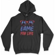 Cix Cix Game For Life Siyah Kapşonlu Sweatshirt Hoodie