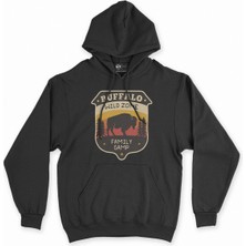 Cix Cix Family Camp Siyah Kapşonlu Sweatshirt Hoodie