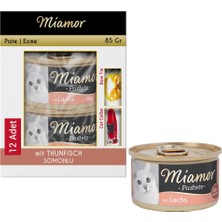 Miamor Pastete Somonlu Ezme Kedi Konservesi 12X85 gr