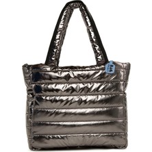 Bagmori Füme Raylı Şişme Puf Çanta