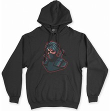 Cix Ninja Assassin Siyah Kapşonlu Sweatshirt Hoodie