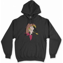 Cix Cix Red Kit Lucky Luke Siyah Kapşonlu Sweatshirt Hoodie