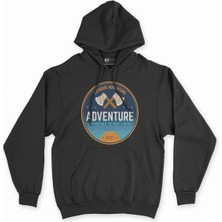 Cix Cix Adventure 2021 Siyah Kapşonlu Sweatshirt Hoodie