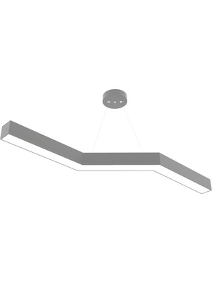 Hegza Lighting Gabbiano (Gri Kasa, Beyaz Işık) Ledli Modern LED Avize