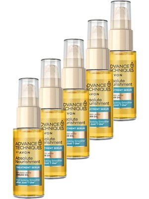 Avon Fas Argan Yağı Besleyici Saç Serumu 30 ml 5'li Set