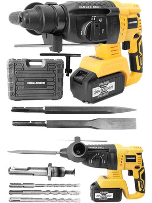 Bulldozer Profesyonel Kömürsüz Motor 36V Tek Akülü Kırıcı Delici 5AH 26 mm