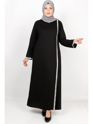 Modaviki Payet Şeritli Elbise Siyah FHM808