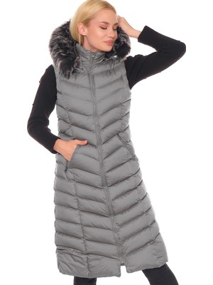 Dewberry Z6684 Dewberry Bayan Yelek-Gri