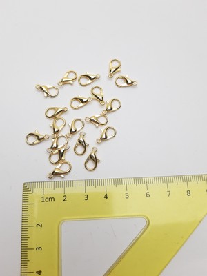 Be Beauty Metal Takı Klipsi Paris Kancası Altın Sarısı Renginde (50 Adet) 10 mm