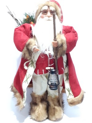 Funworld Yılbaşı Yeni Yıl Dekor Süs Noel Baba Biblo 50 cm