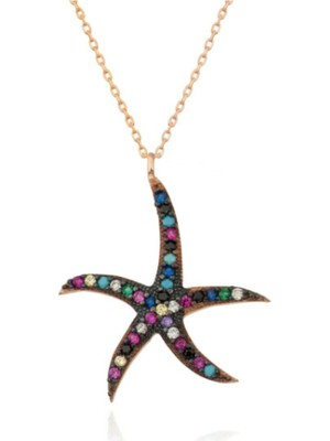 925 Gümüş Deniz Yıldızı 925 Ayar Gümüş  Kolye