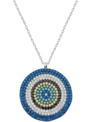 MONAROZA  Nazar 925 Ayar Gümüş Kolye