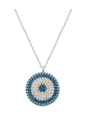 MONAROZA  Nazar 925 Ayar Gümüş Kolye