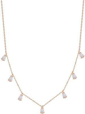 925 Gümüş Tek Taşlı Şans 925 Ayar Gümüş  Kolye