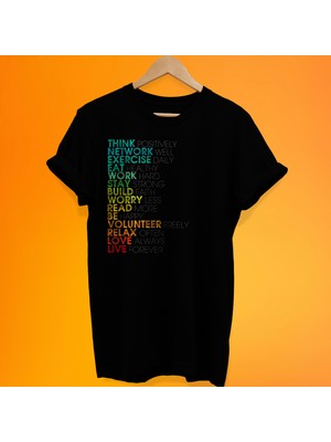 Remonz Motivasyon Temalı %100 Pamuk Oversize T-Shirt Büyük Beden Tişörtrsize T-Shirt