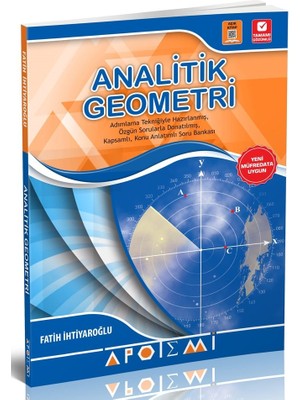 Apotemi Yayınları Analitik Geometri Konu Anlatımlı TYT-AYT Üniversite Hazırlık Soru Bankası 17 Yaş Üzeri