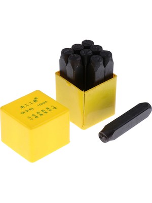 Dolity 9 Adet 10 mm Numarası Damga Punch Takı Yapımı Için Set / Çelik Damga Die Punch / Ahşap Numarası 10MM (Yurt Dışından)
