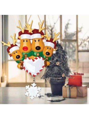 Dolity Noel Ağacı Asılı Süsler Geyik Ren Geyiği Dekor 4 ile Noel Elk (Yurt Dışından)