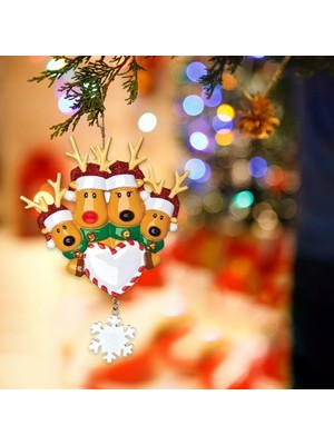 Dolity Noel Ağacı Asılı Süsler Geyik Ren Geyiği Dekor 4 ile Noel Elk (Yurt Dışından)