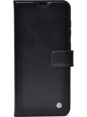 Dlrcase Infinix Smart 5 Kılıf Kar Delüx Cüzdan Kartvizitli Standlı Kopçalı Siyah