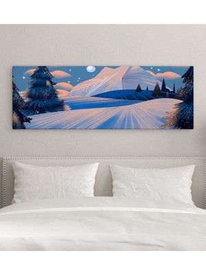 Bk Gift Yatak Odası Konseptli Panorama Kanvas Tablo 100X35CM-17